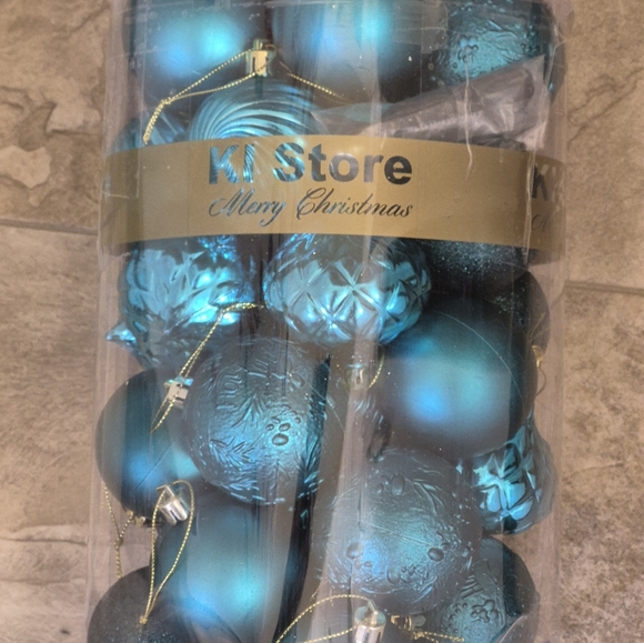 Blue Christmas Ornaments Set,,final Price - Picture 4 of 6